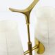 Mid-century brass floor lamp by Rupert Nikoll, Austria, 1950s.