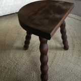 Cowhide tabouret