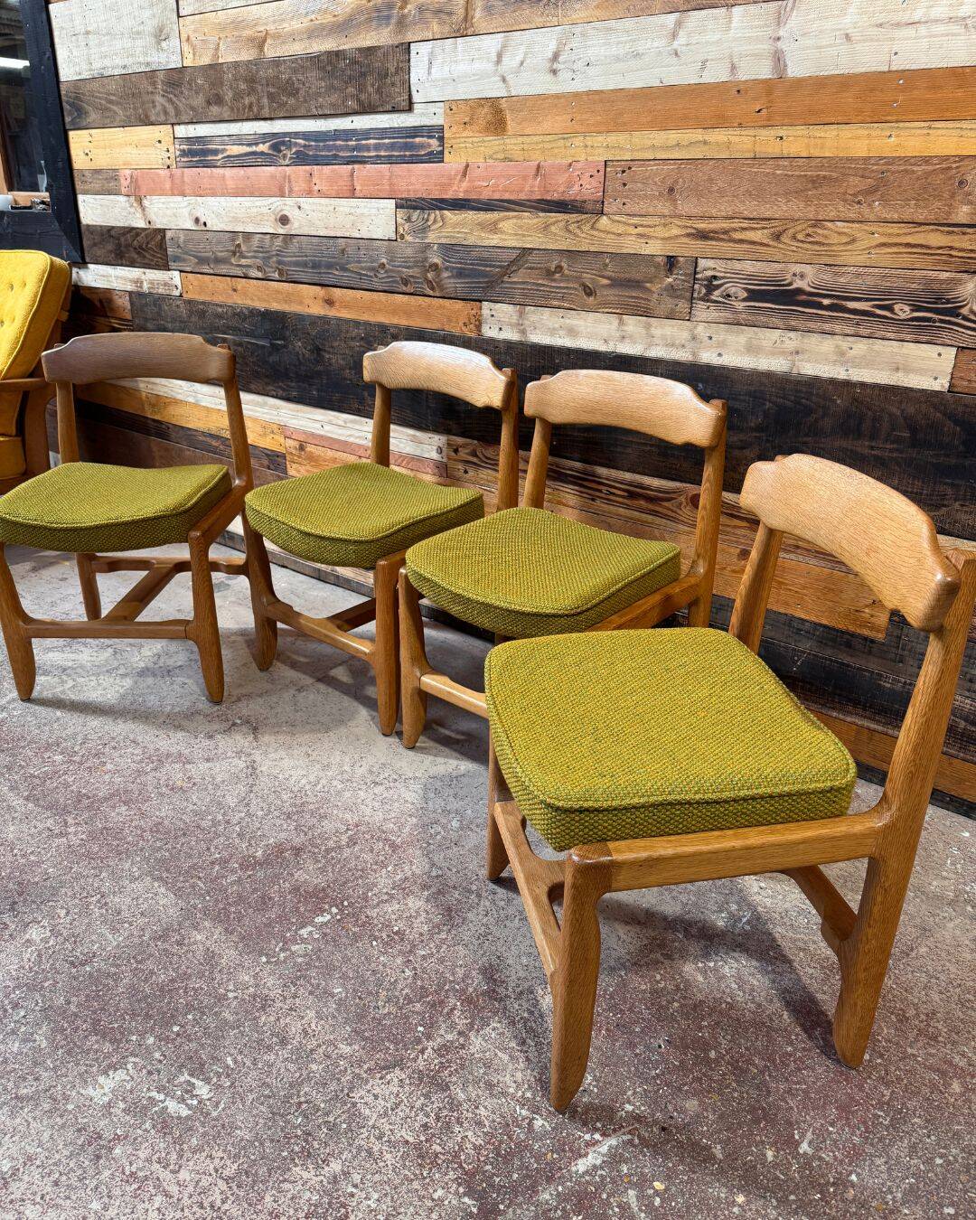 Set of 4 chairs model "Véronique" - Guillerme & Chambron