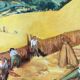 Vintage landscape watercolor