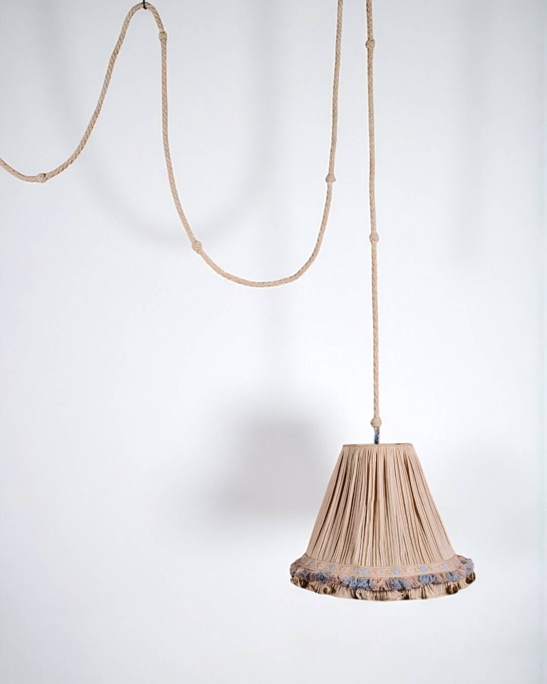 Double Italian draped pendant light, 1960s