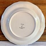 6 assiettes creuses Longchamp décor Moustier Olérys