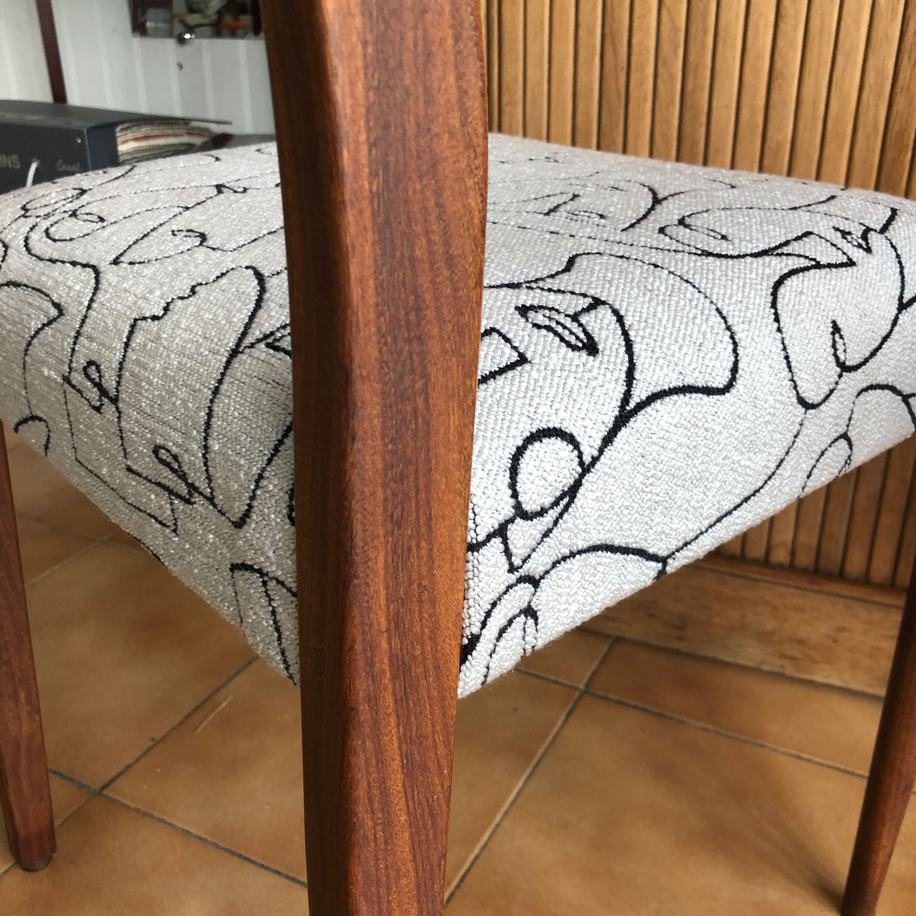 Pair of renovated 60s vintage chairs