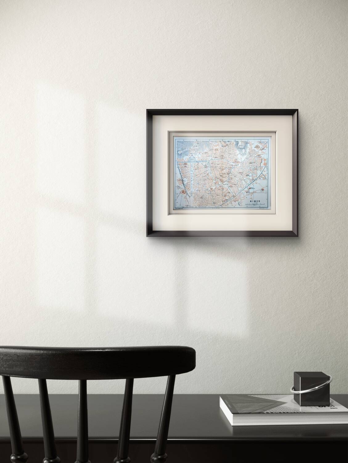 Nîmes, Gard, original plan printed in 1906.