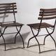 Antique outdoor folding chairs (c.1920). Set of 4 pieces #33
