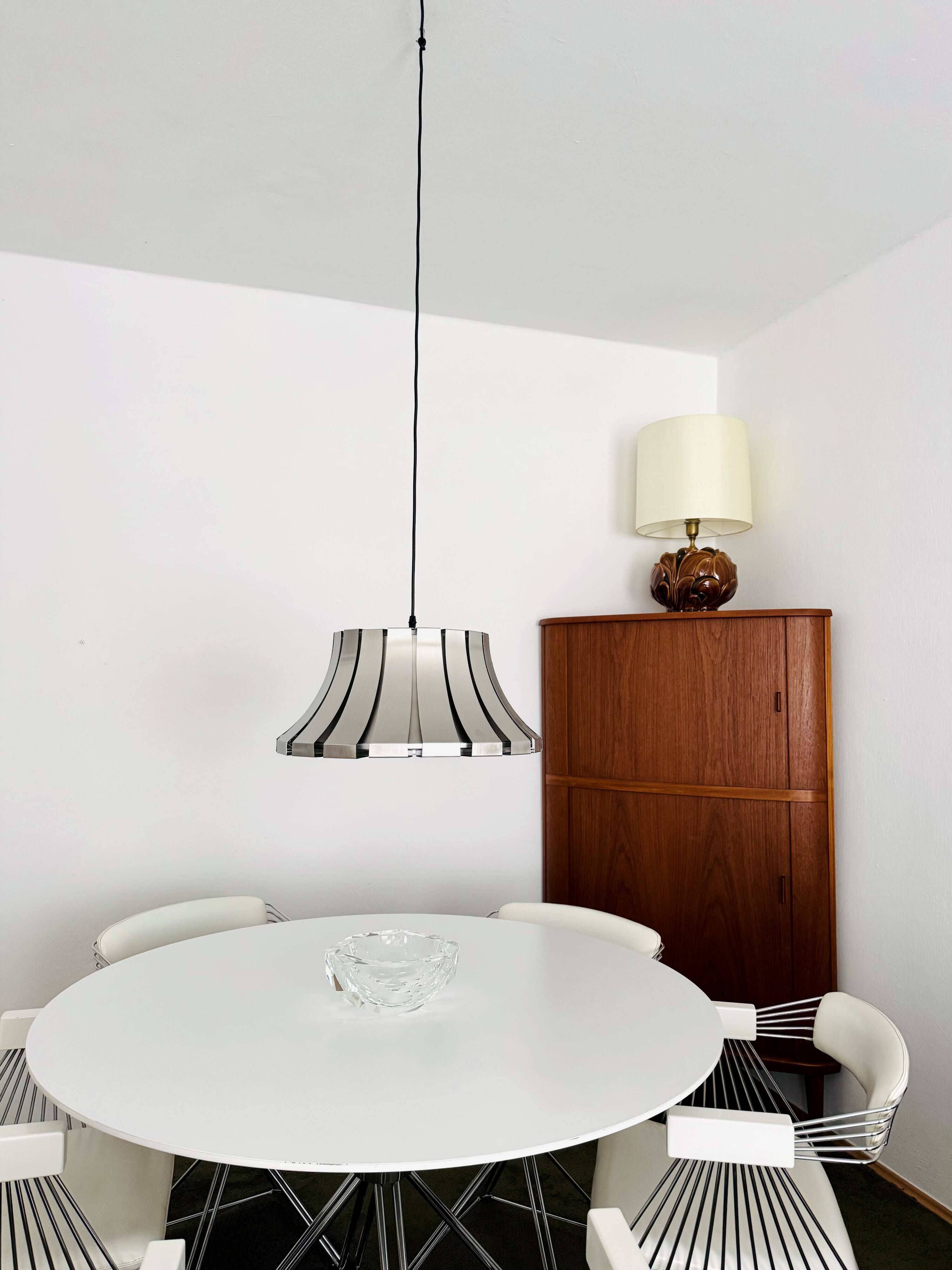Metal Pendant Lamp by Elio Martinelli for Martinelli Luce