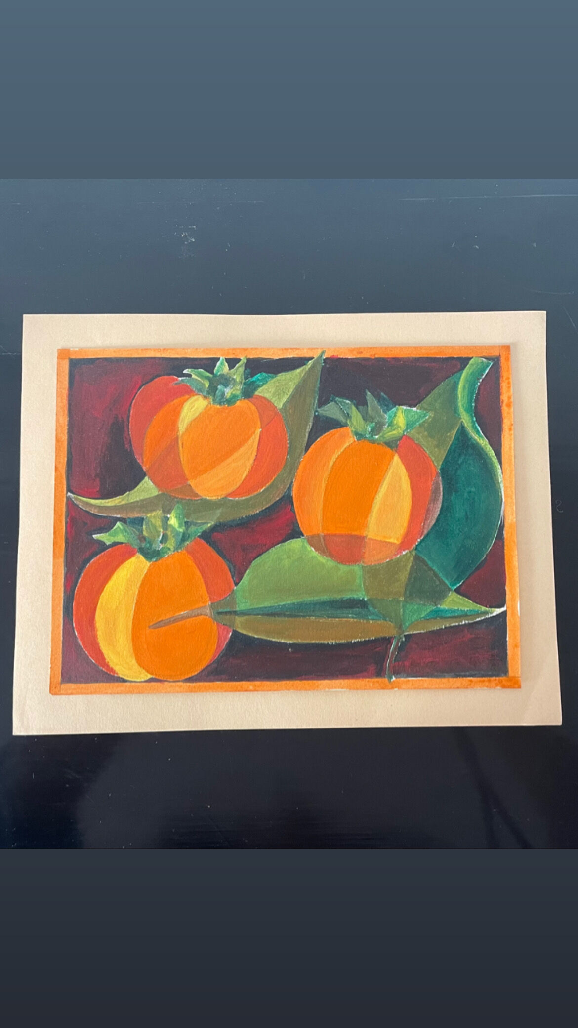 Gouache pumpkins Maïté Bournoud Schorp