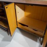 Mid-Century Modern Italian Sofa with Built-in Sideboard, Italy, 1960s