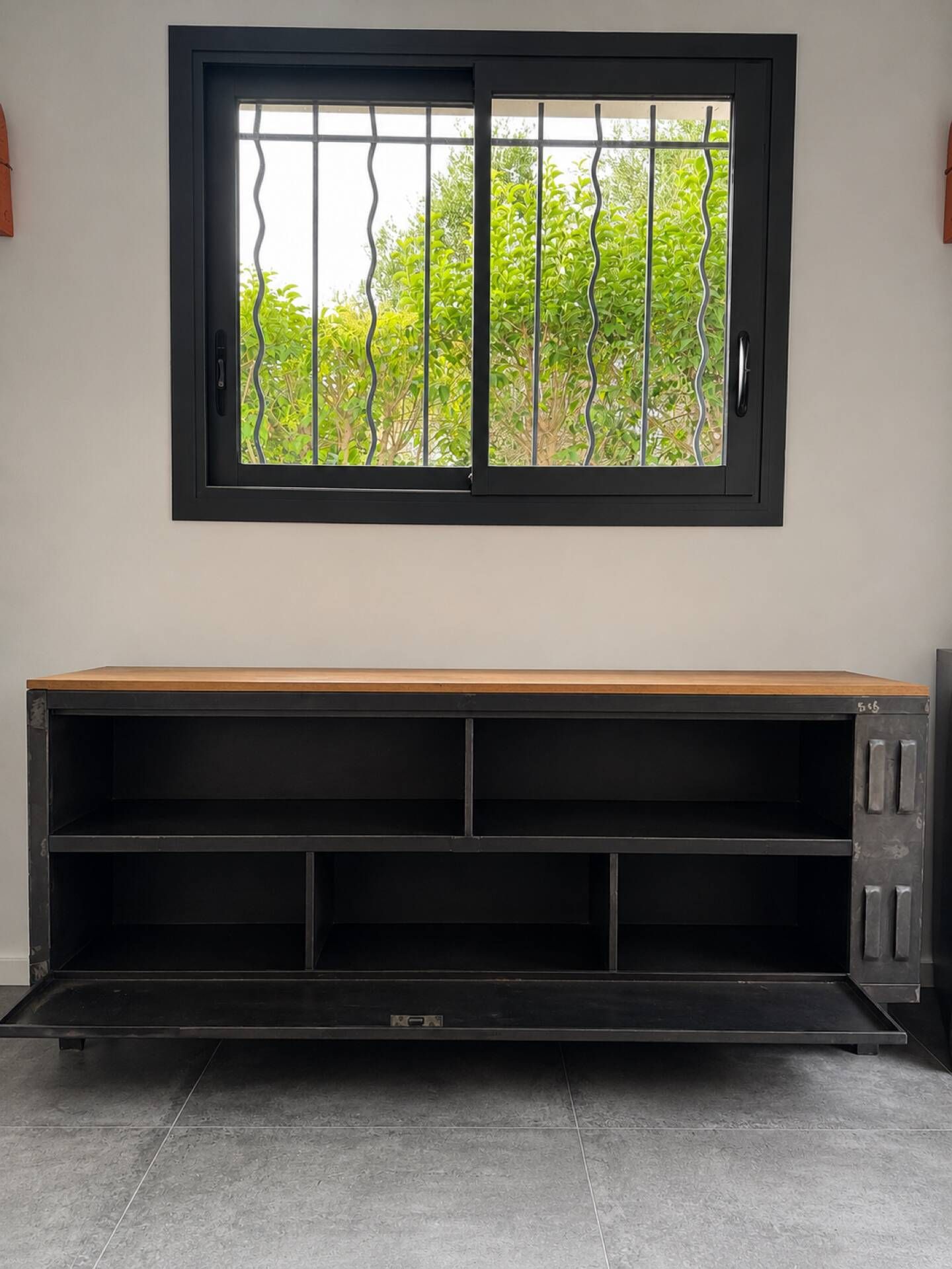 TV unit or storage in wood and metal