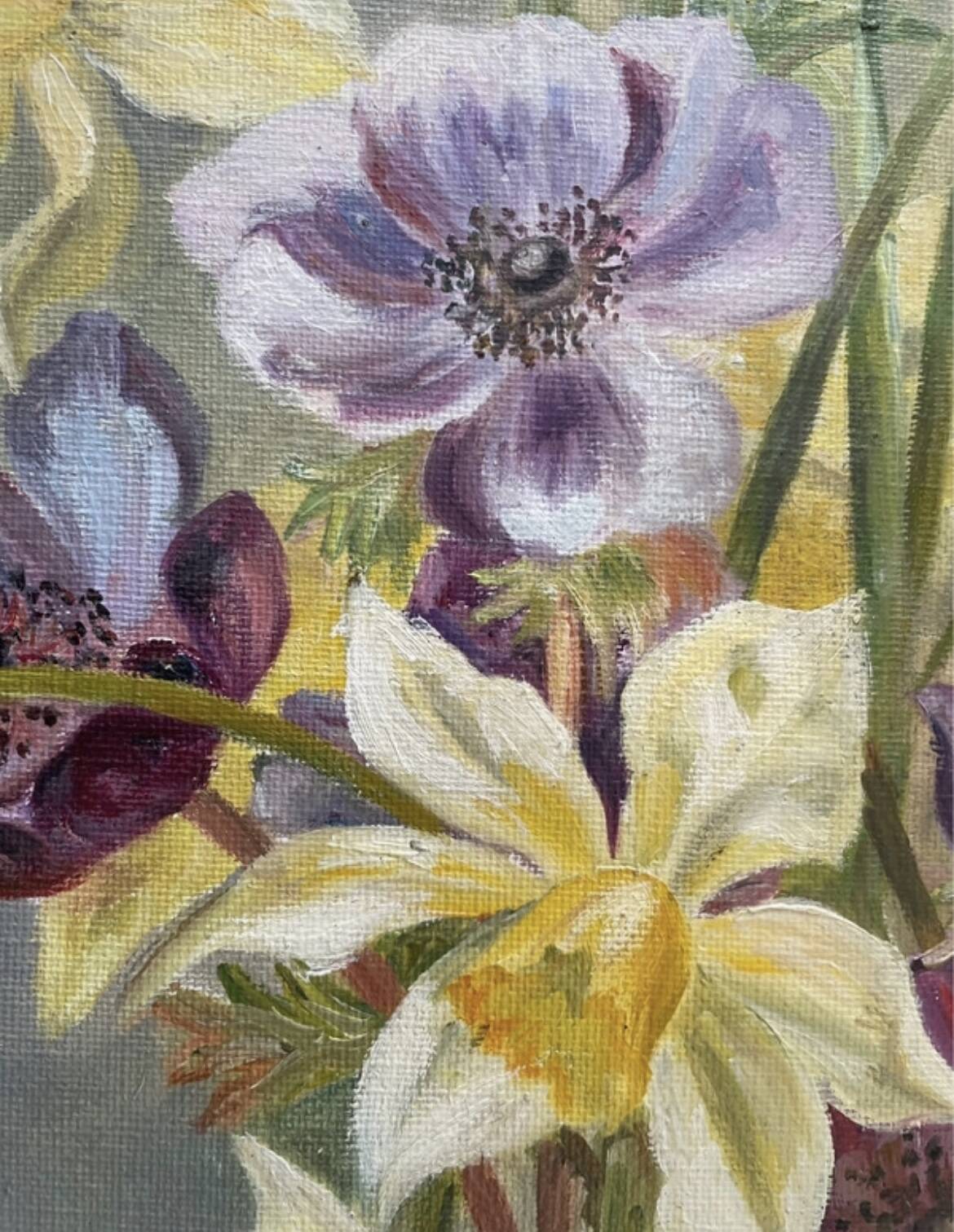 Ancient floral tableau