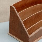 50s oak letter holder