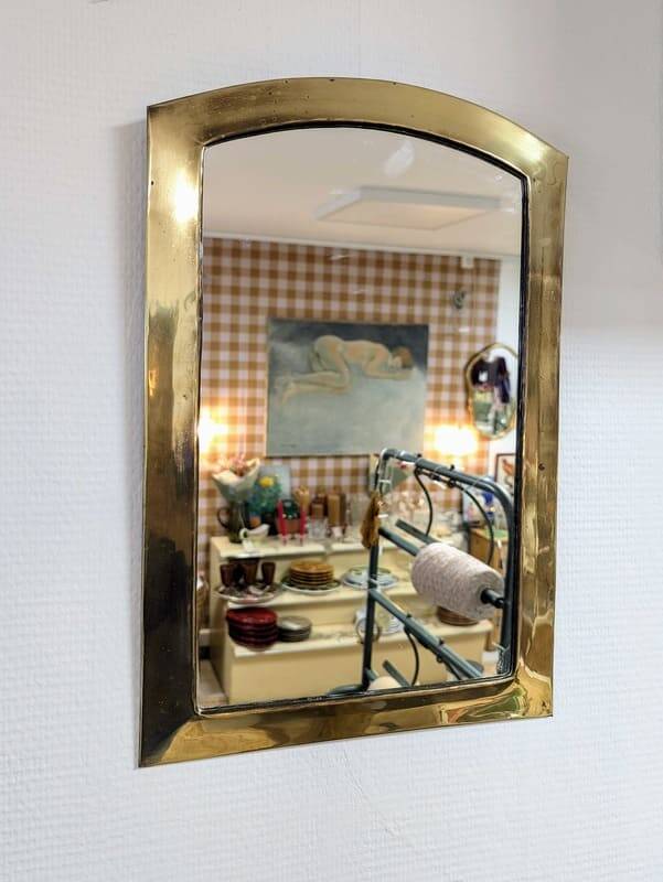 Brass mirror
