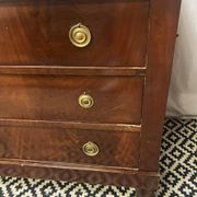 Empire chest of drawers, early 19th century period in mahogany veneer