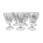 Set of 6 wine glasses cristallerie lorraine