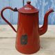 Brown enamelled coffee maker