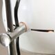 Lampe de table italienne de style spatial, couleur blanche, années 1970