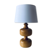 Lampe en bois tourné