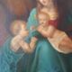 Peinture ancienne sur cuivre - Sainte Famille -