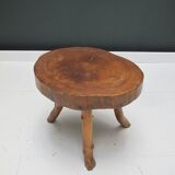 Tabouret bass table brutalist elm