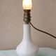 Pied de lampe opaline