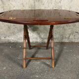 Mahogany folding tea-table