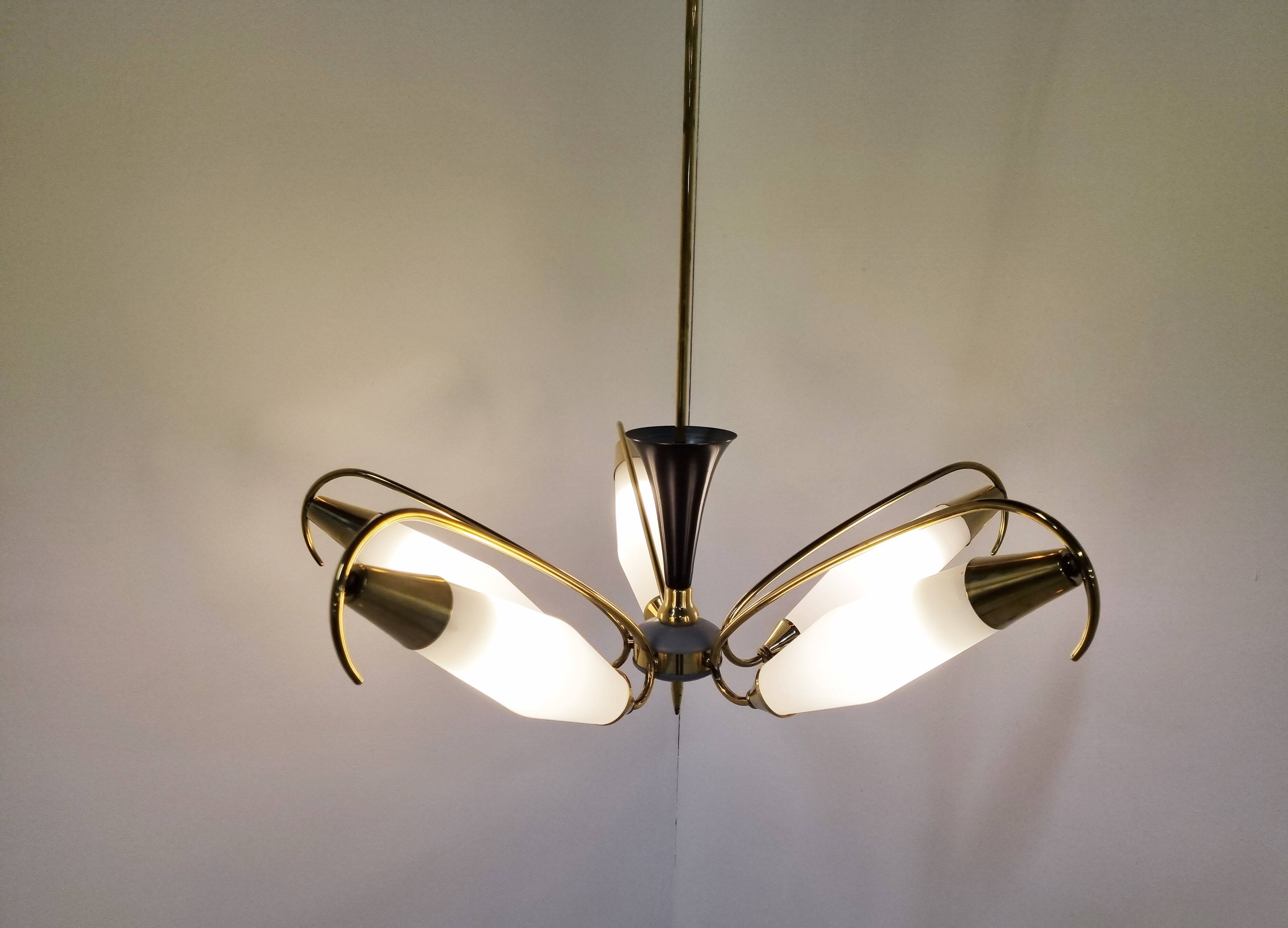 Mid century italian chandelier, 1960s