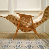 Chair wing chair has ears and has system relaxation 50/60s