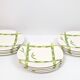 Set of 12 "bamboo" dessert plates