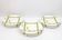 Set of 12 "bamboo" dessert plates