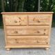 Commode anglaise rénovée en bois massif 1970