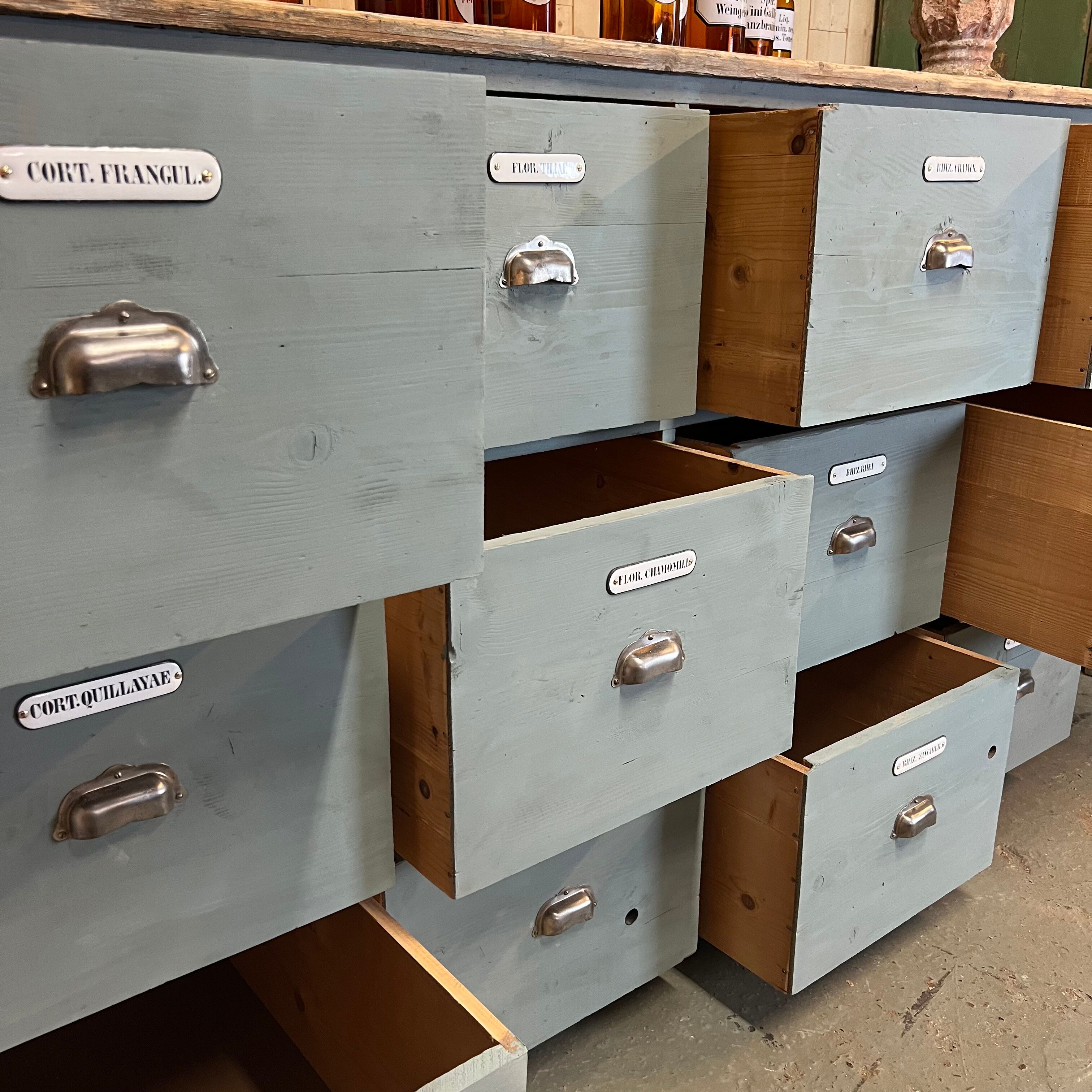 Old apothecary's furniture