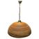 Italian Gilt Brass Rattan Bamboo Wicker Pendant, 1970s