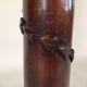 Oak carved plant stand