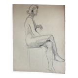 Female nude drawing