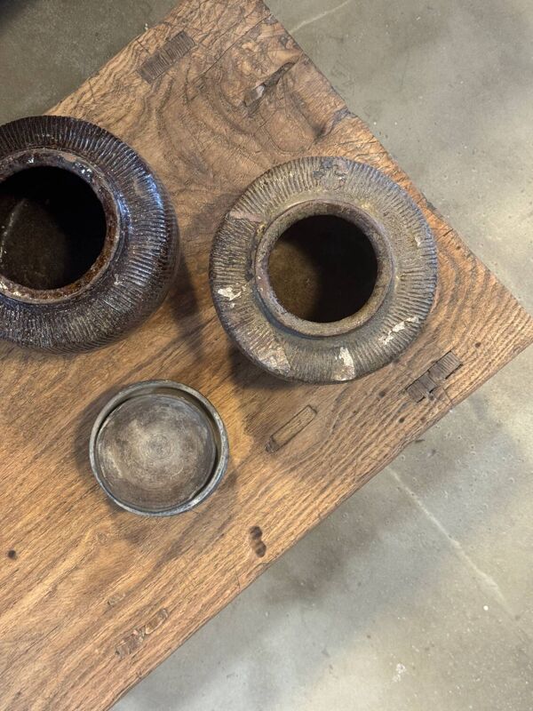 Fuzhou - Petite table basse chinoise ancienne en orme n°5