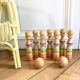 Wooden bowling game