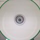 Large Italian Murano Cased Glass Pendant Light with Green Trim, 1970's