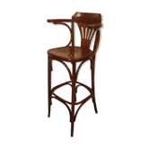 Tabouret de bar style Baumann avec dossier