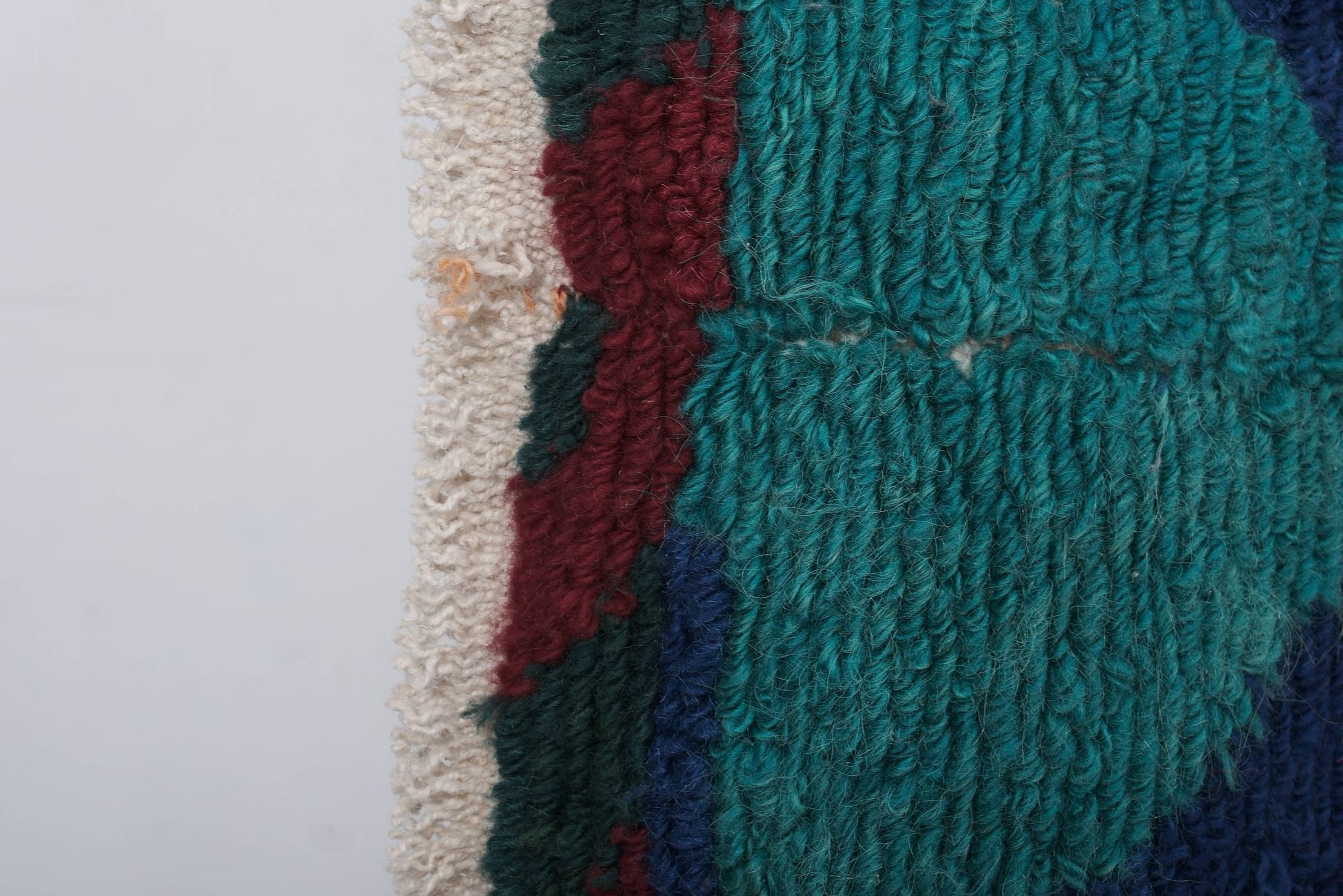 Tapis vintage turc de oushak tissé à la main 115x126 cm