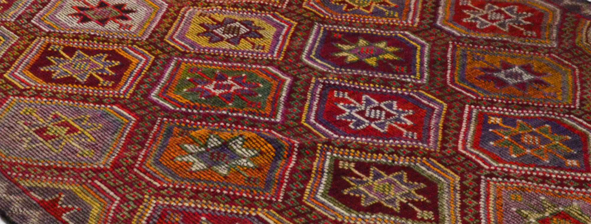 Tapis kilim artisanal anatolien 258 cm x 173 cm