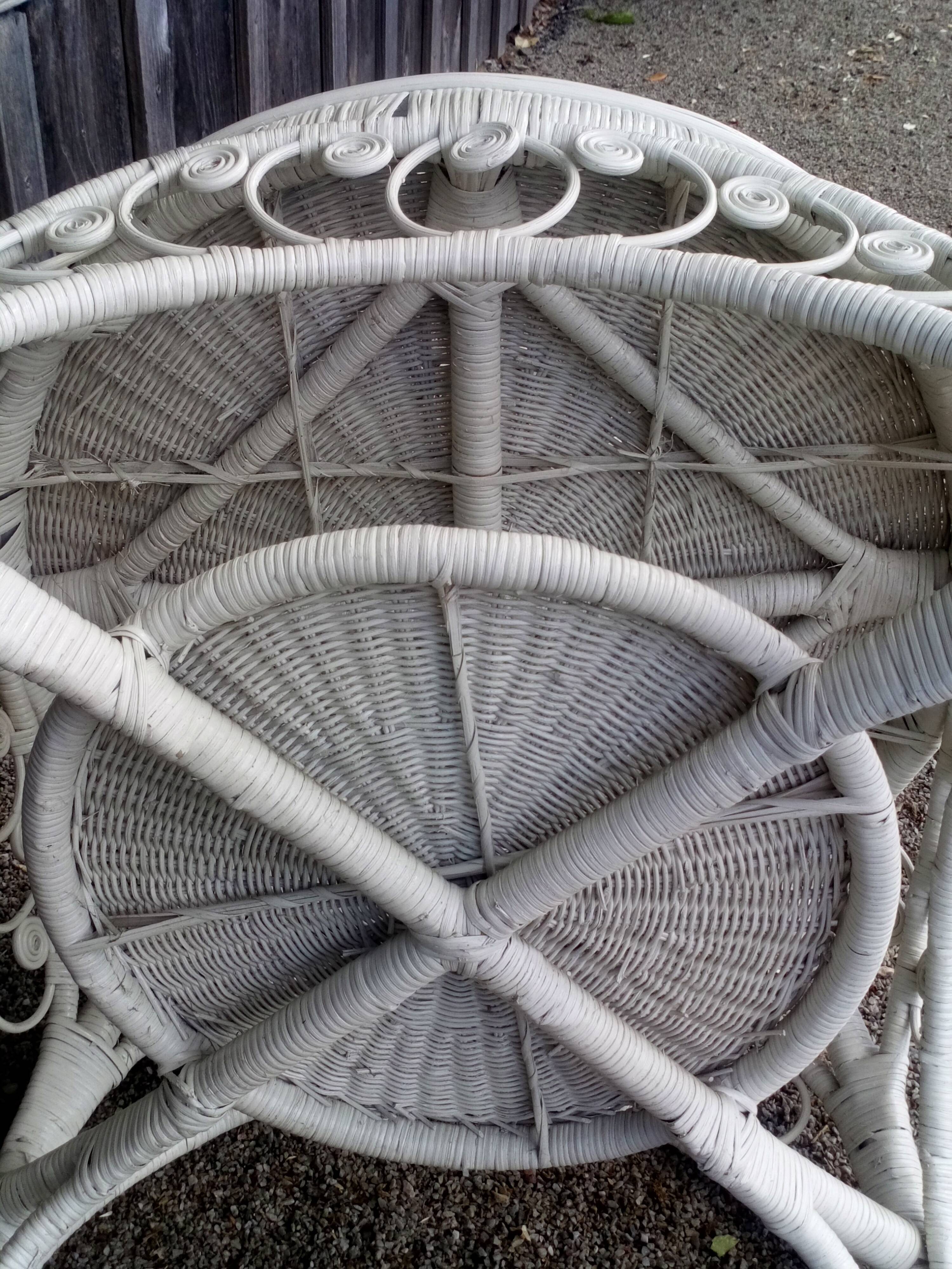 Peacock Rattan Roundtable 1960