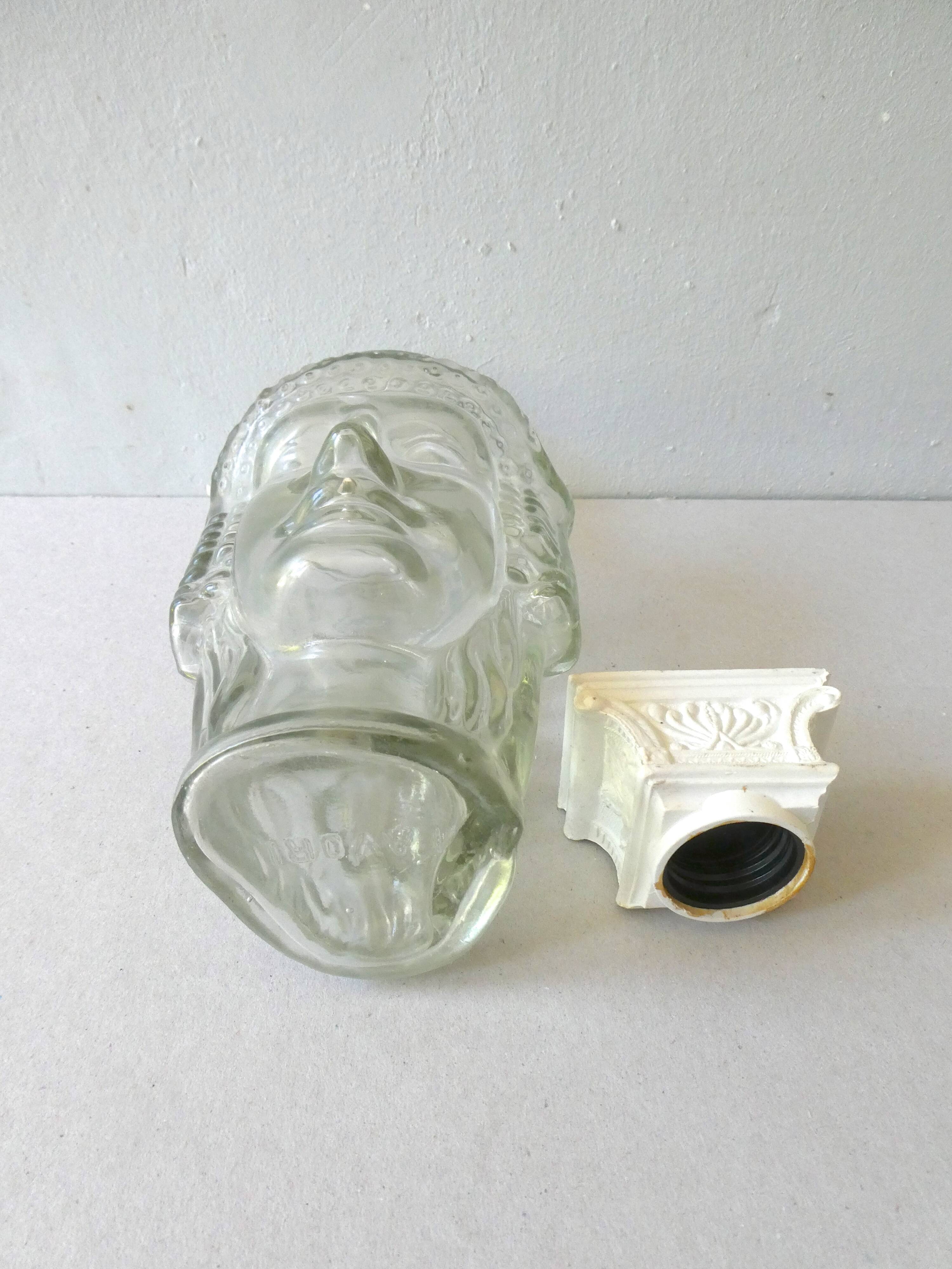 Anthropomorphic glass bottle