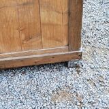 Early 20th century Parisian sideboard in solid wood with gray patina