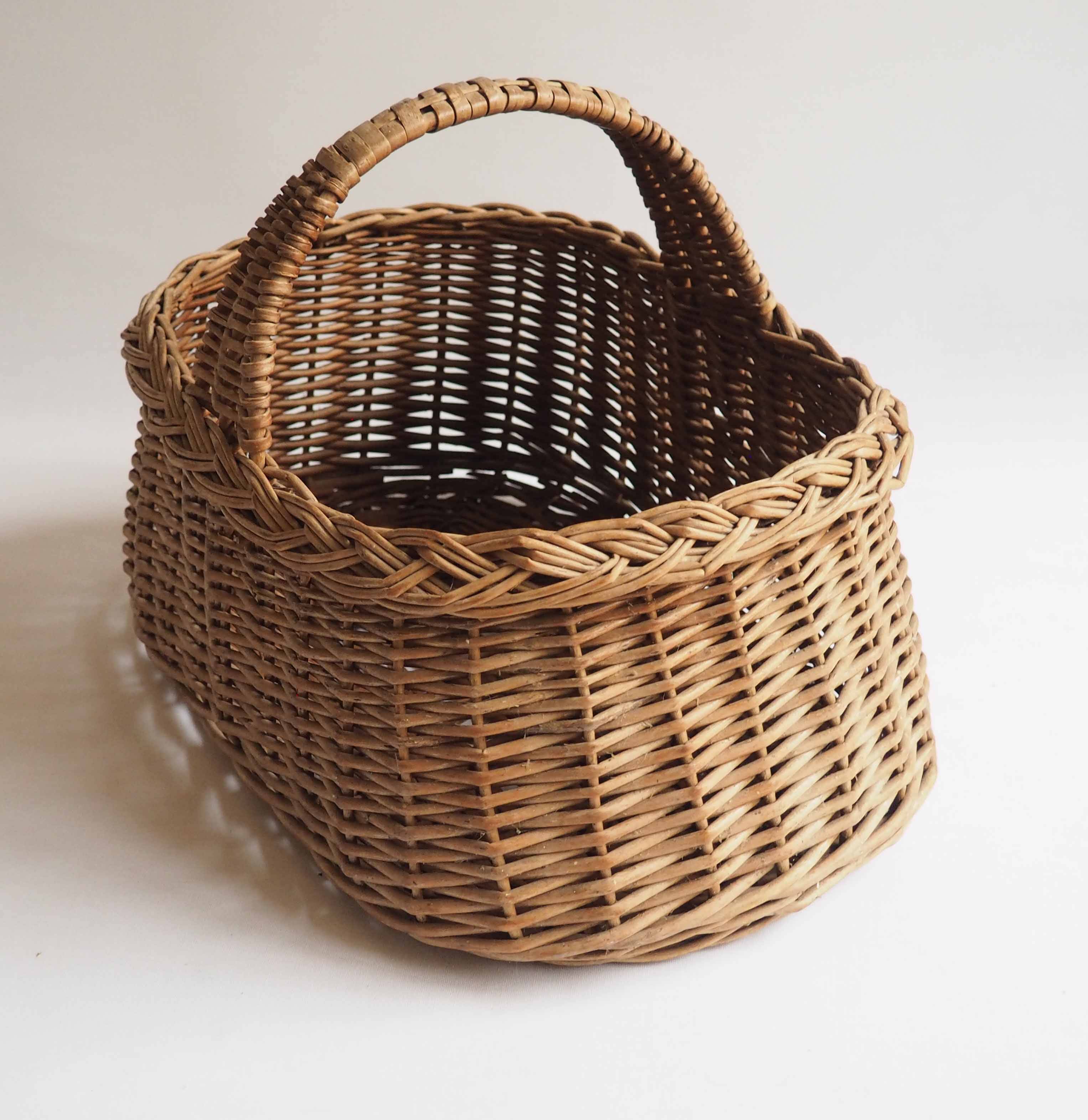 Old rattan basket