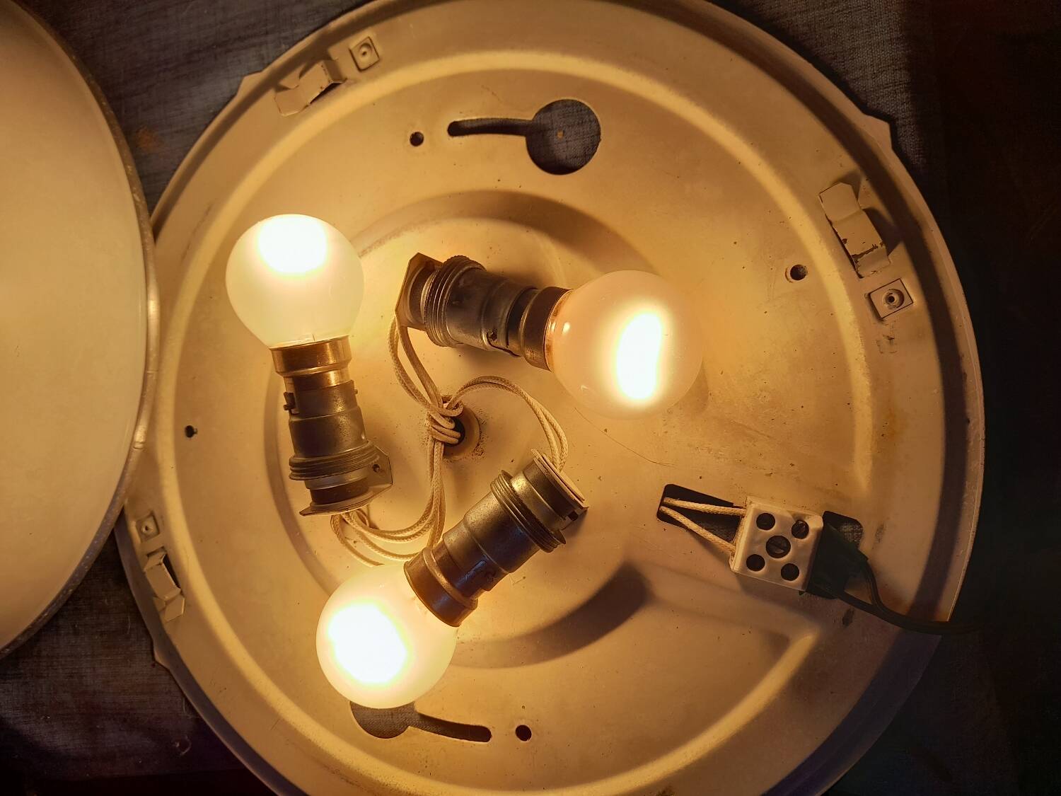 Holophane Prismopal glass wall light