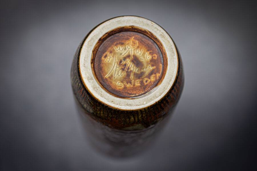 Stoneware bottle glazed by Carl Harry Stålhane - Rörstrand - Sweden 1960
