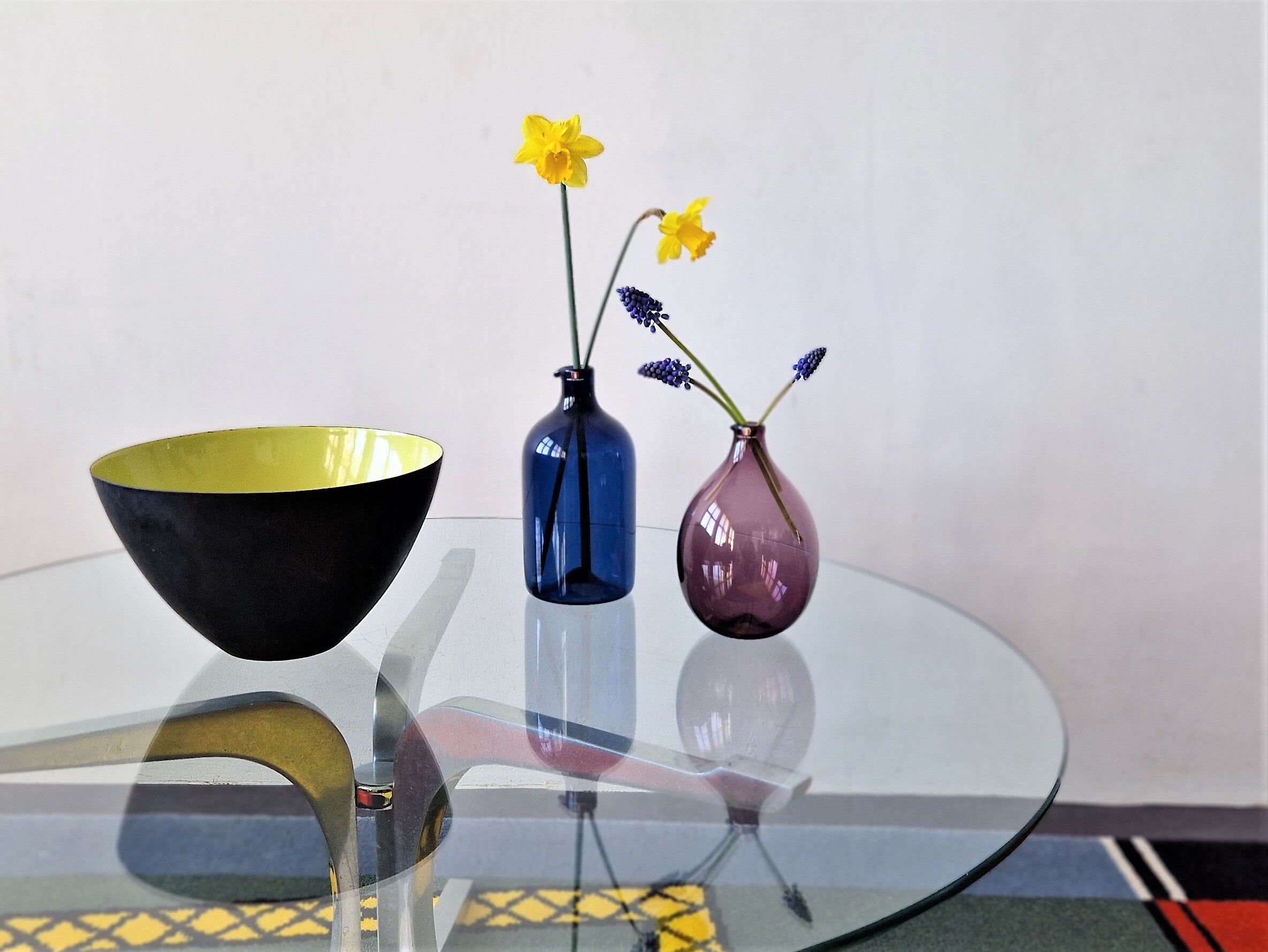 Purple Glass I-401 Bird Bottle or Vase by Timo Sarpaneva for Iittala, Finland, 1956