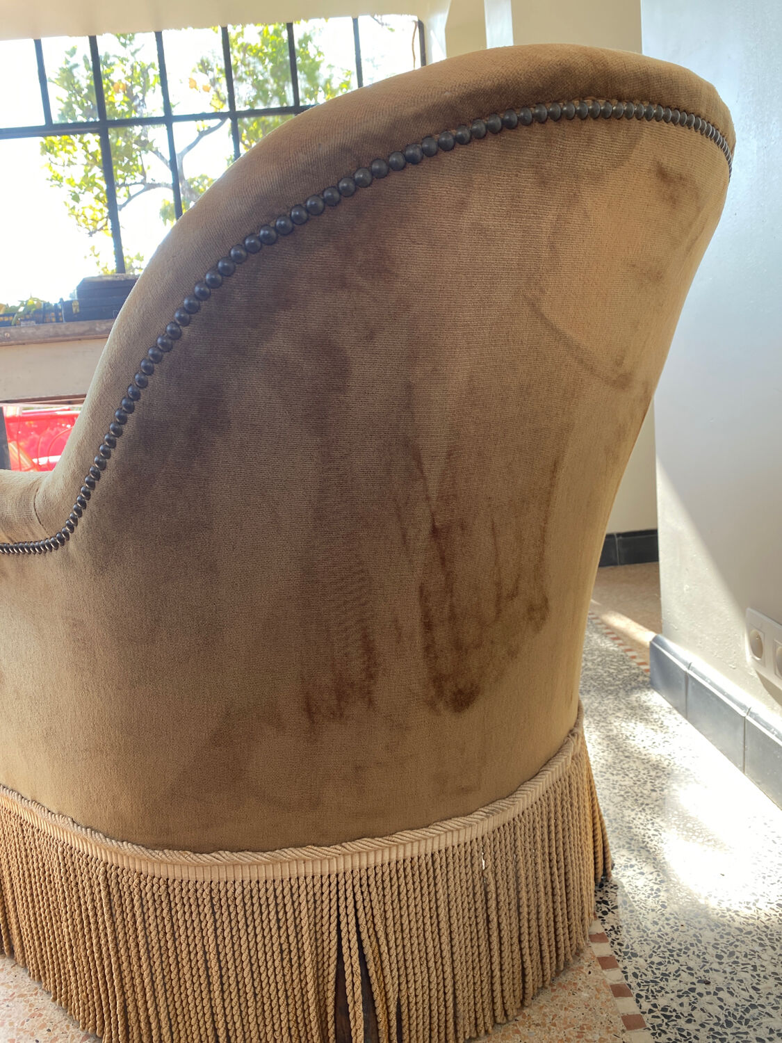 Vintage toad armchair