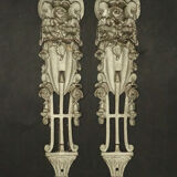 Pair of scraps ornaments period Art Deco style