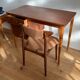 Chaise scandinave vintage en bouclette terracotta « Else »